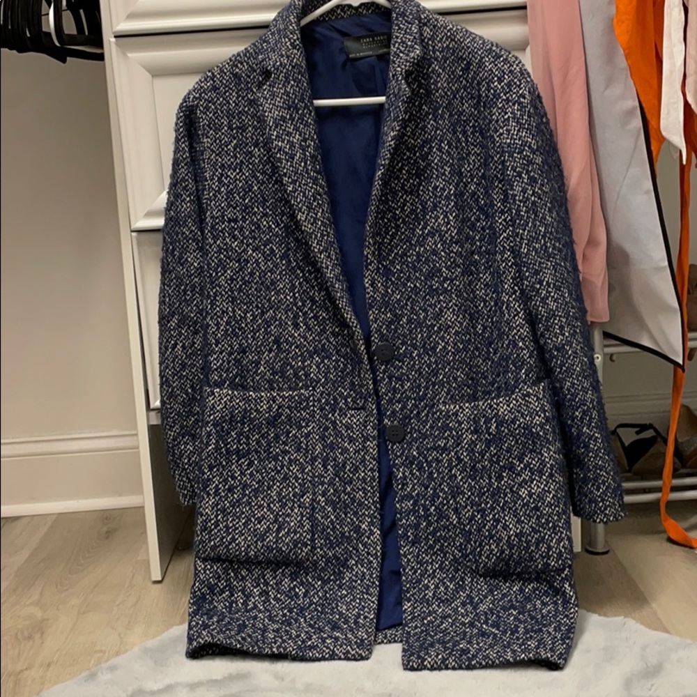 Zara blue coat